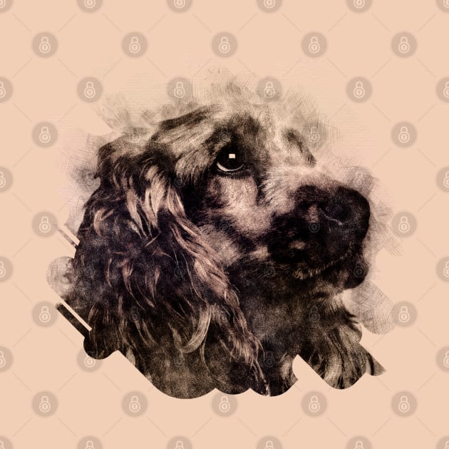 English Cocker Spaniel Sketch by Nartissima