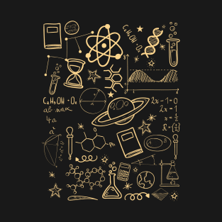 Physics Math Chemistry Biology Astronomy T-Shirt