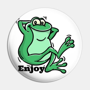 green frog ejoy Pin