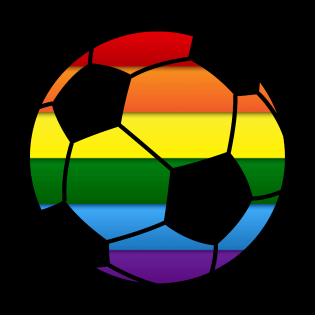 Soccer Gay Pride Lgbt Rainbow Flag by jrgmerschmann