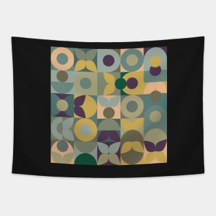 Geometric Retro Vintage Abstract Pattern Nordic Tapestry