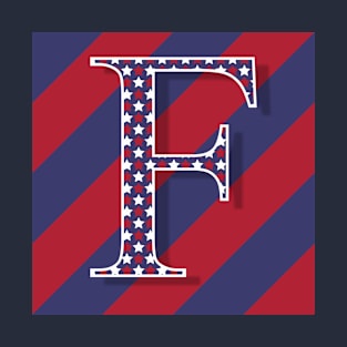 Old Glory Letter F T-Shirt