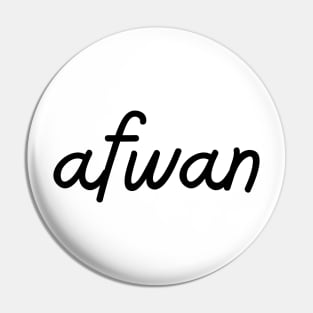 afwan - black Pin