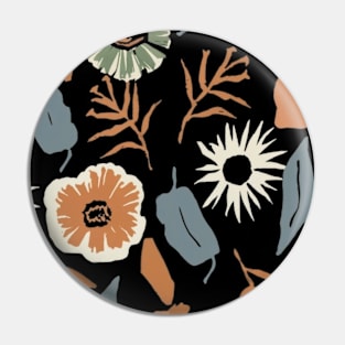 Minimalist Floral design Pin