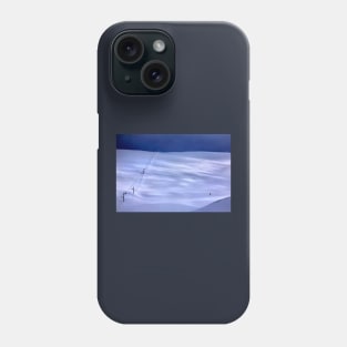 The lonely skier of Parnassus mountain Phone Case