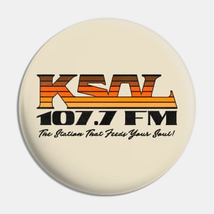 KSOL 107.7 SOUL Bay Area Defunct Radio Station Pin