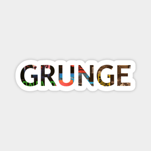 Grunge - Iconic 90's Records Magnet