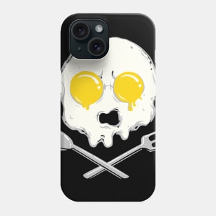 Egg Skull Funny Crossbones Spoon & Fork Breakfast Humor Gift Phone Case