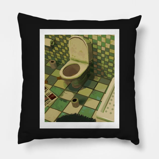 Toilet Pillow by DMurrayArtist