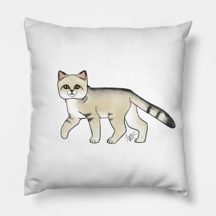 Cat - Sand Cat - Yellow Pillow