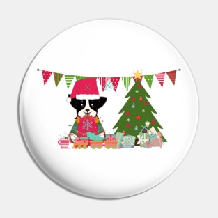 Suave Corgi celebrates Christmas! - The Cool sophisticated Puppy! Pin