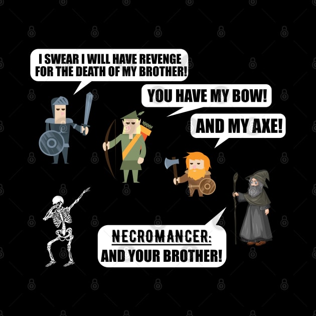 warrior elf dwarf necromancer rpg meme by ZenCloak