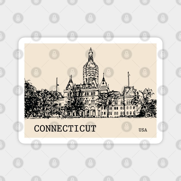 Connecticut State USA Magnet by Lakeric