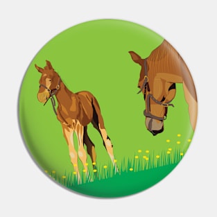 Horses Pin