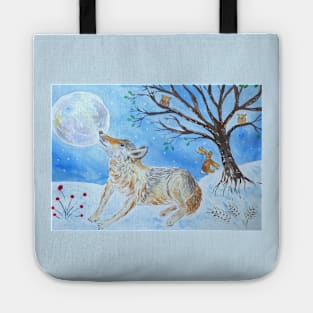 Wolf Moon gazing Tote