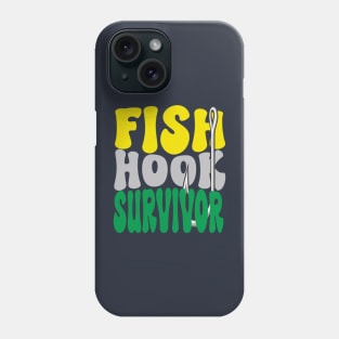 Fish Hook Survivor (retro) Phone Case