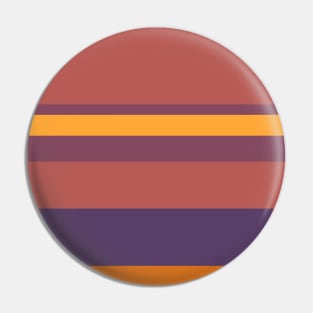 A gentle adaptation of Old Heliotrope, Deep Ruby, Giant'S Club, Brownish Orange and Mango stripes. Pin