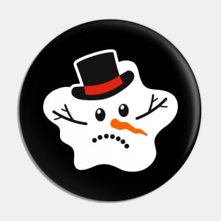 Melted snowman Pin