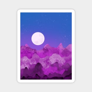 Purple Mountain Peaks Magnet