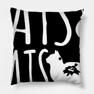 tats and cats cool design Pillow