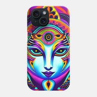 Catgirl DMTfied (18) - Trippy Psychedelic Art Phone Case