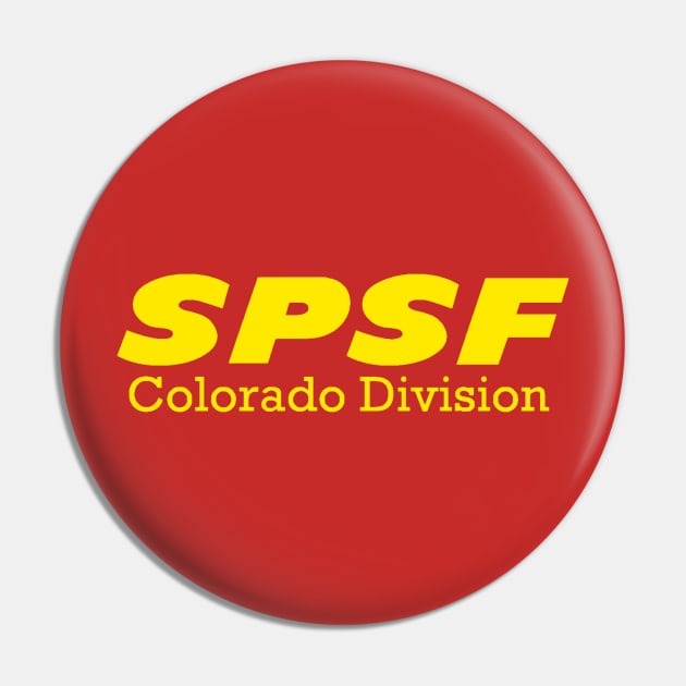 SPSF Colorado Division Yellow Logo Pin by Kodachrome Railway Colors