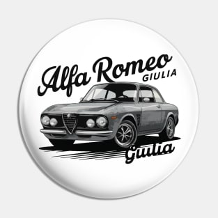 Alfa Romeo Giulia Vintage Car Pin