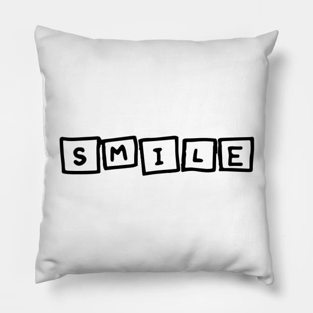 smile Pillow by Lamink