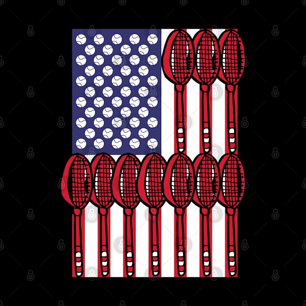 US Open tennis flag by TopTennisMerch