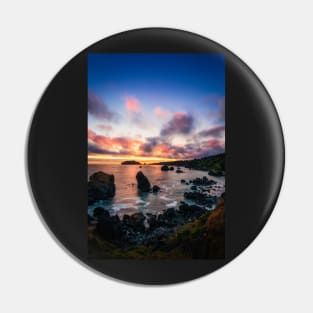 Sunset at a Rocky Beach Pin