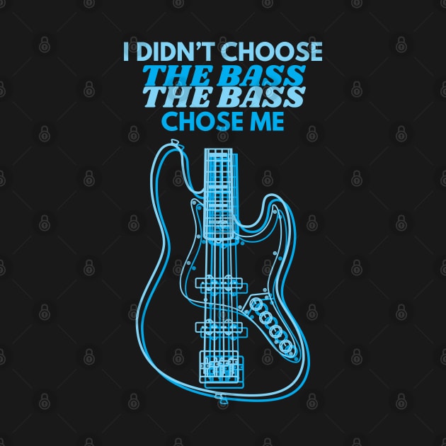 I Didn't Choose The Bass J-Style Bass Guitar Body Outline by nightsworthy