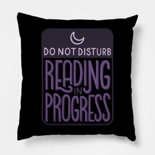 Reading in Progress Pillow