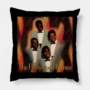 Vintage Doo-Wop Vibe The Hollywood Edition Pillow