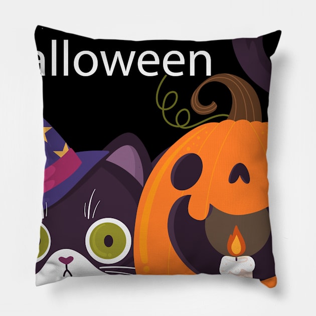 Funny  Gift for Halloween Pillow by Khang_Vu