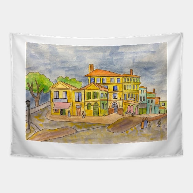 My Version of The Yellow House Tapestry by natees33