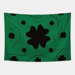 Black Clover Pattern Tapestry