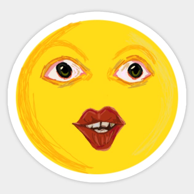 Cursed Emoji: Fear Sticker for Sale by Lane-P-Art