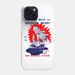 Vintage Buffalo Bills Program Phone Case