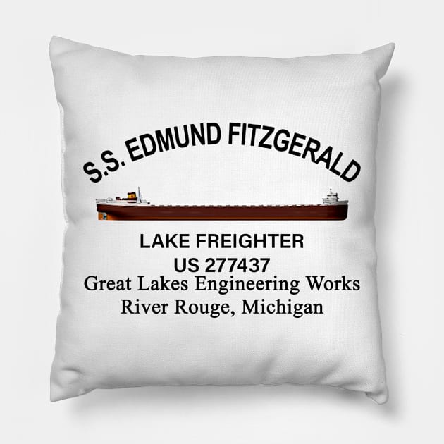 American Lakes vintage legend Pillow by yasine-bono