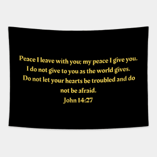 Bible Verse John 14:27 Tapestry