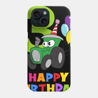 3rd Birthday Party 3 Year Old Three Years Phone Case