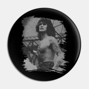 Bon scott // Retro Poster Pin