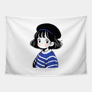 Cute girl anime Tapestry