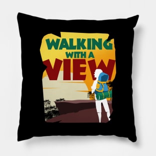 Hike Essentials Shirt Walking With A View Pillow