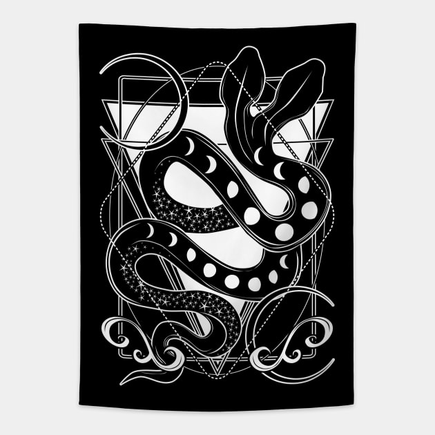 Moon Serpent Tapestry by Von Kowen