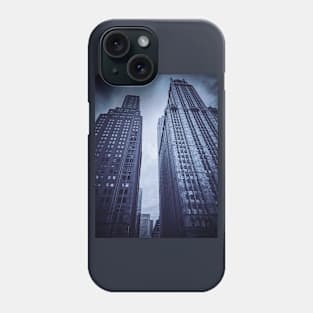 Manhattan Skyscrapers Dark Sky NYC Phone Case