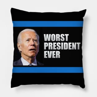 Biden Worst President Ever Pillow