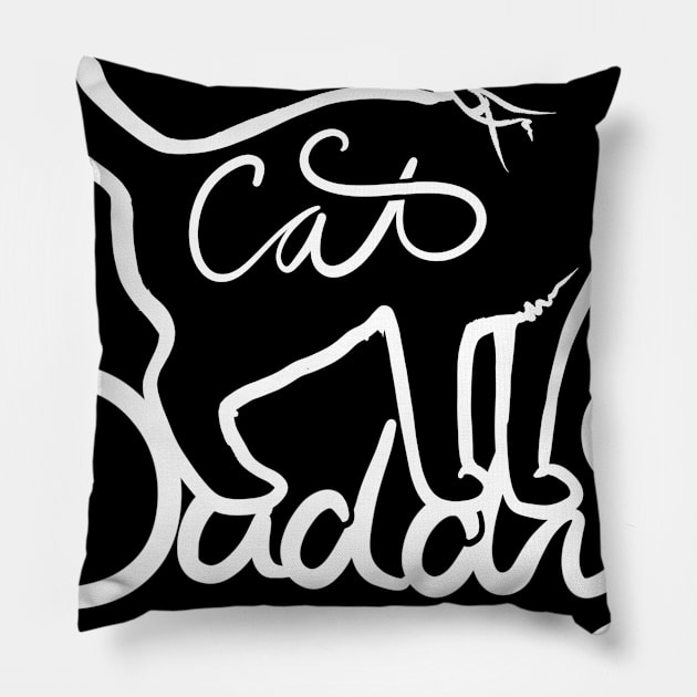 Cat Daddy Pillow by bubbsnugg