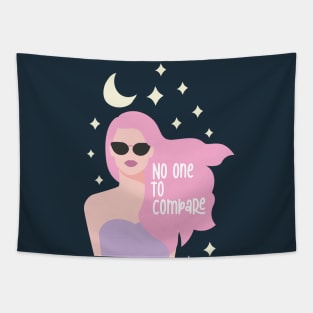 no one to compare beauty girl Tapestry