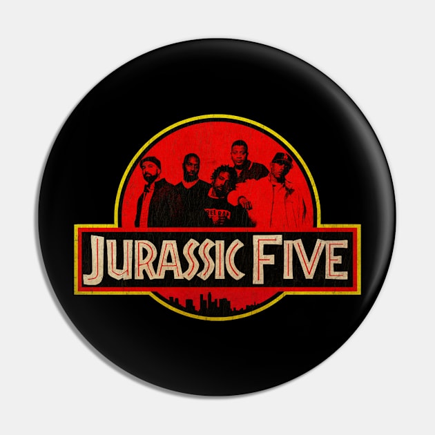 Retro Classic Jurassic 5 Pin by TuoTuo.id